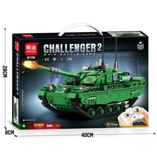 Tenk Challenger na daljinski upravljač kockice za sklapanje